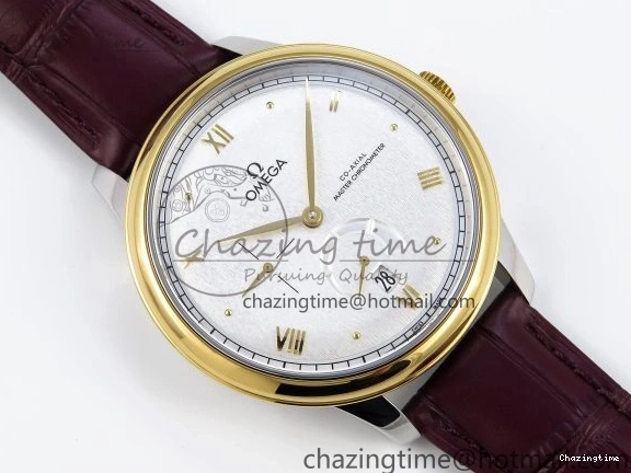 0415 De Ville Power Reserve YG MKF 1:1 Best Edition White Dial on Brown Leather Strap A WrinkleFree 7755